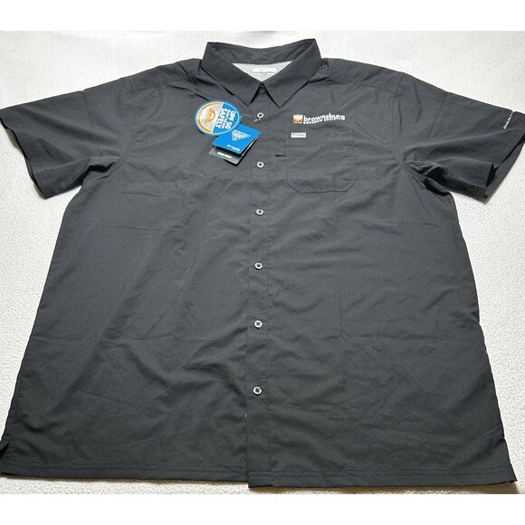 Columbia PFG Omni-Shade Shirt Men's Size XXL 2XL NWT Brownsburg Bourbon Society - Picture 2 of 11